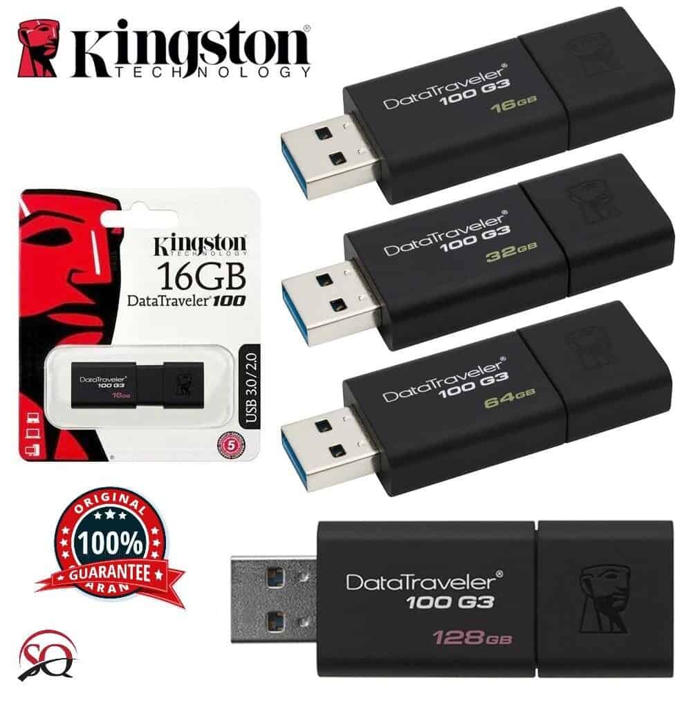 Pendrive Kingston DT100G3-128GB - Laser Print Soluciones